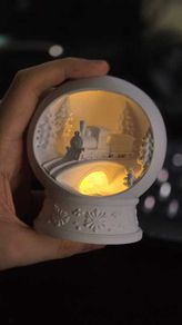 Winter Train  snow globe