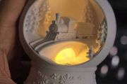 Winter Train  snow globe