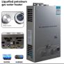 8L Propane LPG Gas Water Heater with Winter and Summer Modes, Instant Propane Water Heater, with Shower Kit, Digital Display Image 2