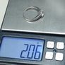 Vintage 9ct White Gold Solitaire Ring 375 Hallmarked Size 54 Image 7