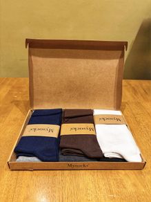 Mysocks Unisex Luxury Knee High Socks Gift Box Set ,6 Pack, Dark 8-11 - Premium Cotton Blend Ribbed Dress Socks, Brand New Multi-Color Bundle
