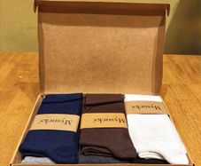 Mysocks Unisex Luxury Knee High Socks Gift Box Set ,6 Pack, Dark 8-11 - Premium Cotton Blend Ribbed Dress Socks, Brand New Multi-Color Bundle