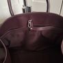Large Burgundy Leather Tote bag from COS Image 5