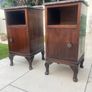 Antique Bedside Lockers - Pair - Mahogany Image 7