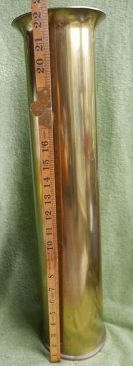 Vintage Large WW2 Brass round shell. 37inch Gun Round. Marked 1939. (67.5cm in length)
