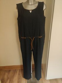 Kate Collection denim straight leg jumpsuit size 2xl UK16/18 EU44/46 Postage included