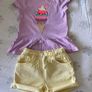 Next Girls Yellow Denim Shorts - see 5 pics Image 4