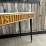 console table with marble top and brass detail Image 4