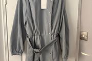 Zara size L faux leather dress