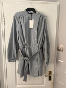Zara size L faux leather dress