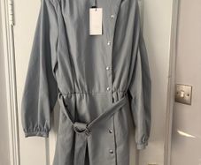 Zara size L faux leather dress