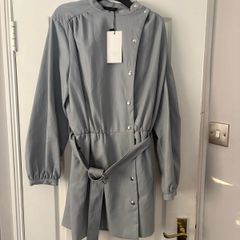 Zara size L faux leather dress