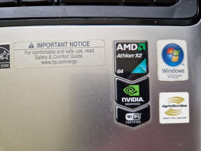 HP G60-100EM F1291EA#ABU 2GB Ram Windows 10 home, 64 bit operating system