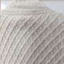 Carraigdonn Cream Aran Cardigan Cotton Lined 16 New. Image 6