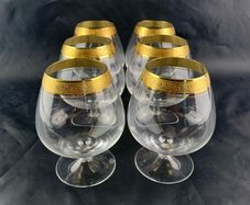 Mid century Theresienthal Cognac glasses