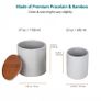 Brand New HASAYAKI Storage Jars, Set of 2 650/1100ml Stackable Ceramic Canisters. Image 2