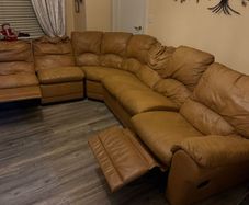Sofa Tan Corner  Couch