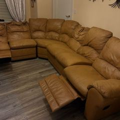 Sofa Tan Corner  Couch