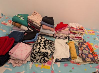 Girls 6-7 clothes bundle 86 items 7pairs shoes