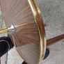 1960s /70s french art deco table floor lamp ,working,,used nice condition,3 legs veneer, see pictures for condition ,buyer collects, sold as seen,freestanding. Image 4
