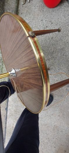 1960s /70s french art deco table floor lamp ,working,,used nice condition,3 legs veneer, see pictures for condition ,buyer collects, sold as seen,freestanding.
