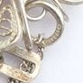 Vintage 925 Sterling Silver Filigree Butterfly Necklace Image 5