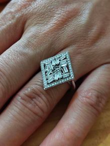 Sterling Silver Ring - Size O - Stamped for Silver (S63)