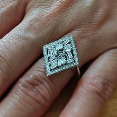 Sterling Silver Ring - Size O - Stamped for Silver (S63)