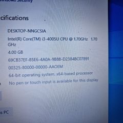 Toshiba Sattelite 15.6 inch Laptop, i3 Core, 4GB Ram, 1 Terrabyte HDD, White, Windows 10 Home