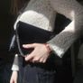 Black patent crocodile effect clutch bag - MOVING OUT SALE Image 5