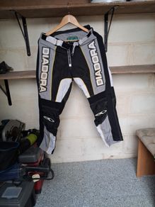 motorbike trousers and top