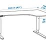 Desk Ikea Bekant 160cm Image 5