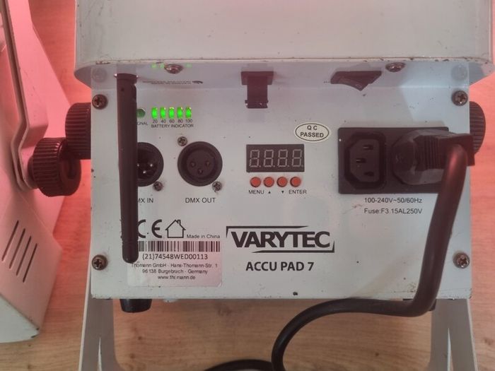 Varytec LED Accu Pad 7 7x10W