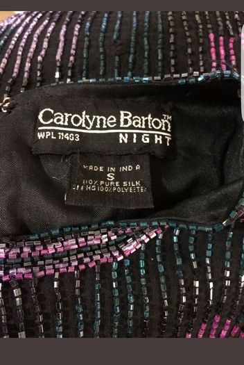 80s beaded vintage top