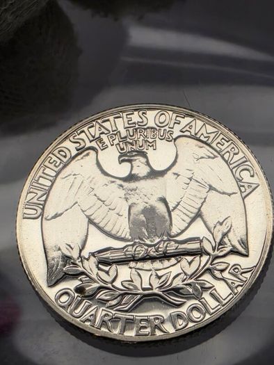 USA United States Silver Proof 1964 Washington Quarter 25 Cent