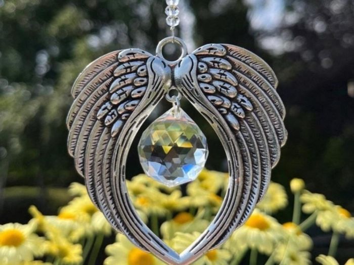 Suncatchers, Crystal, Gemstone, Birthstone, Guardian Angel Sun Catchers
