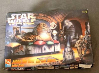 Vintage Star Wars Jabba The Hutt Throne Room Action Scene Amt Ertl Model Kit Return Of The Jedi 1995 Luke Skywalker Tatooine