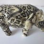 Vintage Collage Safari Animals Lion and Hippo. Image 9
