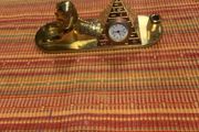 Pyramid pen holder and clock