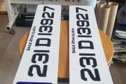 3d gel number plates
