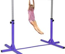 Gymnastics Bars, Junior Training Kip Bar Gymnastics Equipment for Home,Adjustable Height Folding Horizontal Bar with Gymnastic Rings for Kid