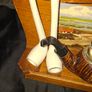 4 Clay Pipes a Pipe Lighter and Holder for sale as a lot Postage Available, Image 4