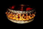 Vintage 18ct Gold/Diamond Unisex Ring