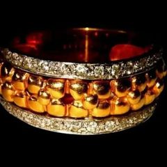 Vintage 18ct Gold/Diamond Unisex Ring