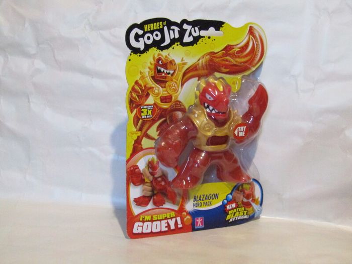 Heroes of Goo Jit Zu Blast Attack Blazagon Dragon Super Gooey Figure Brand New Sealed Rare Hard To Find