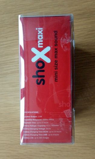 Shox Maxi Tiny Speaker - Brand New!