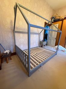 Double House Shaped Kids Bed