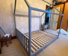 Double House Shaped Kids Bed