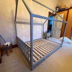 Double House Shaped Kids Bed