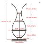 Tall 5 Tier Vase Shape Plant Stand with Hooks Indoor Outdoor Metal Display Shelf 181 cm Image 2